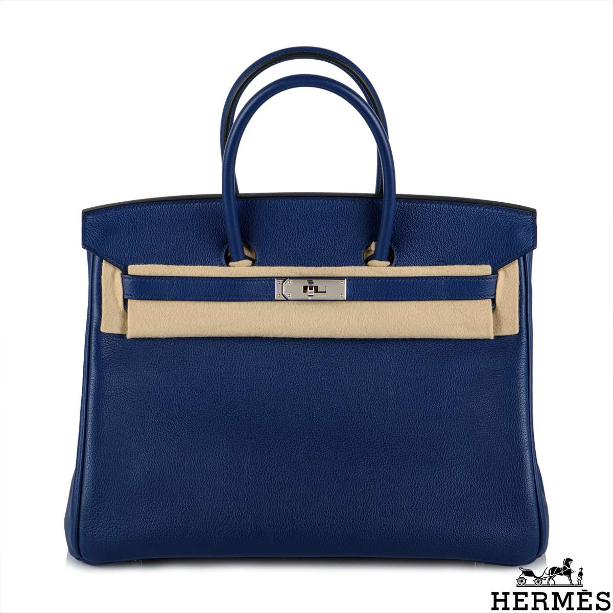 NEW/UNUSED Limited Hermes Birkin 35 Blue Sapphire w